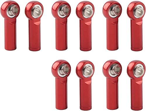 Miniatura 1 de Extremo de barra de acoplamiento a control remoto, extremo de barra de acoplamiento de aleación de aluminio, 10 piezas, junta de varilla de