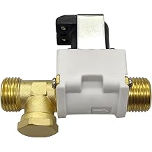 Solenoid Valve for Solar Water Heater, High flow 1/2" G Thread 12V Plastic Water Electric Valve Normally Closed