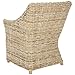 Safavieh Home Collection Ventura Brown and White Washed Arm Chair
