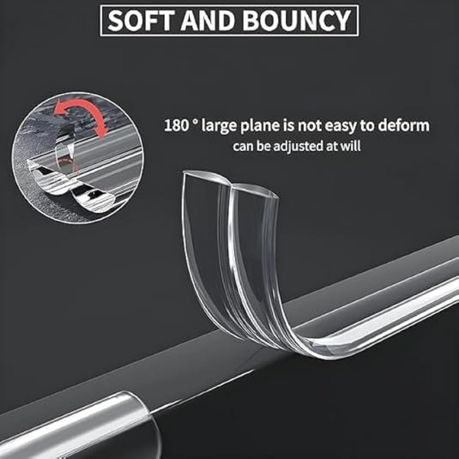 3 Meter Edge Protector, Baby Proofing Edge Protector Strip for Baby, Child Proof Table Edge Protectors Guards Safety Bumper Cover for Furniture Desk Crib Gate Bed Wall Soft Silicone 1