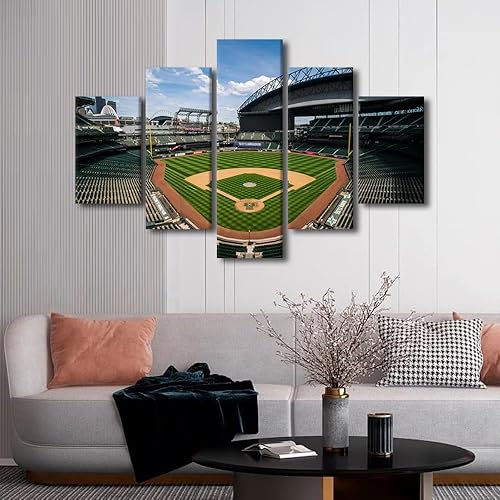 Miniatura 55 de Decoración de pared, lienzo para estadio deportivo de Estados Unidos, arte de pared moderno Fenway Park en Boston, arte de pared para oficina, sala