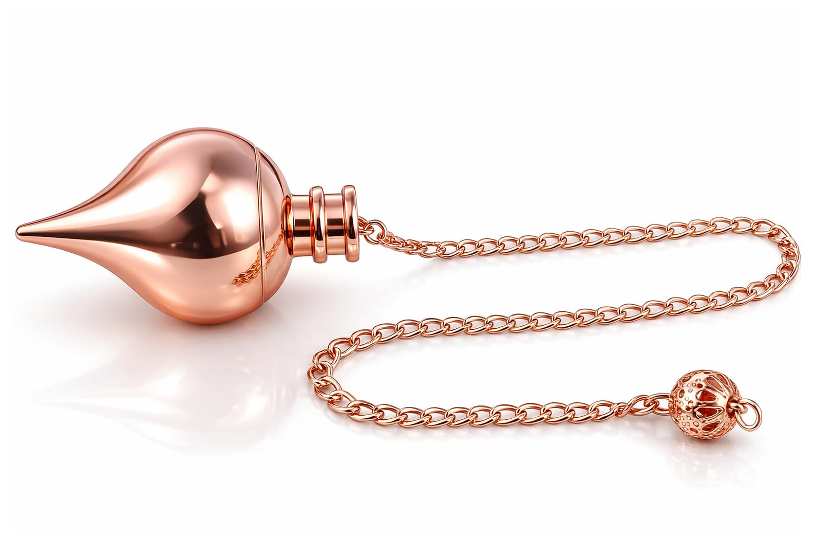 Whirligig Design Openable Copper Pendulum for Reiki Healing, Dowsing &amp; Chakra Balancing – Divination &amp; Meditation Tool for Energy Cleansing
