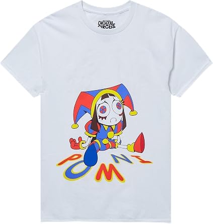 Hot Topic The Amazing Digital Circus Pomni Glow-in-The-Dark T-Shirt Multi Large