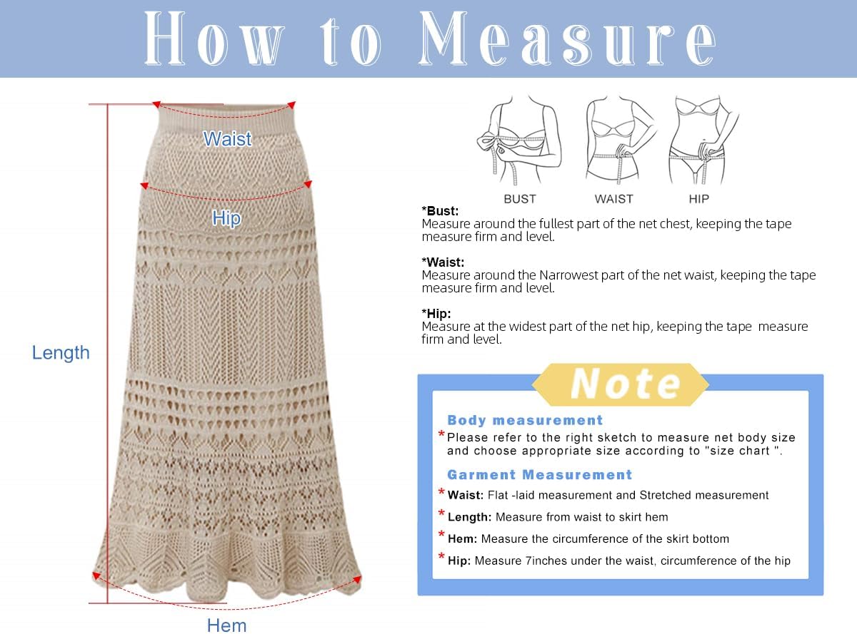 chouyatou Women's Stretched High Waist Crochet Hollow Out Knit Flowy Patterned Lace Maxi Skirt - Image 6