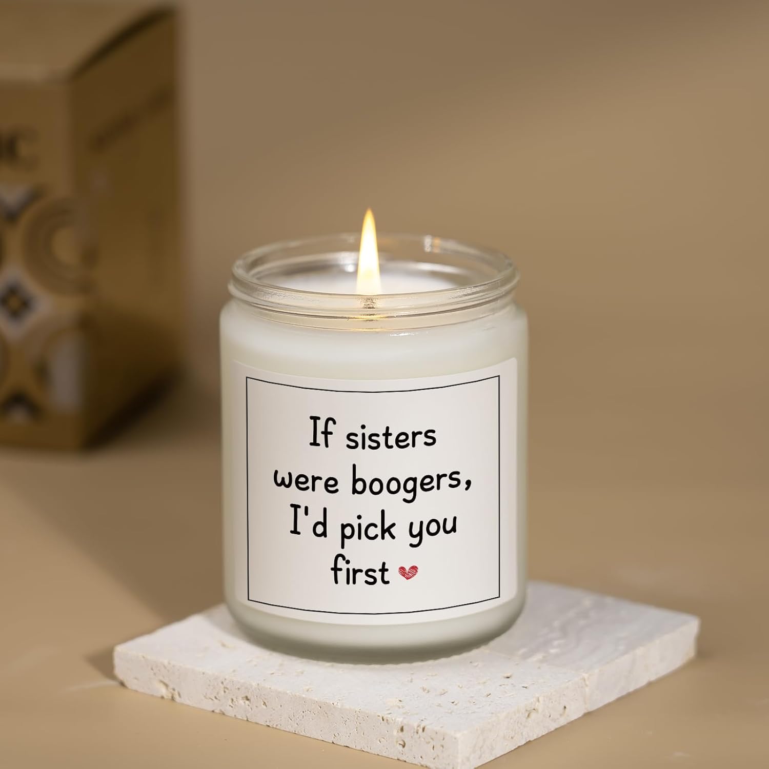 Sister Candle Gifts, Funny Sister Birthday Gifts - Happy Birthday Gift for Sisters from Sisters Brother, Handmade Candle Gift 7oz - Image 7