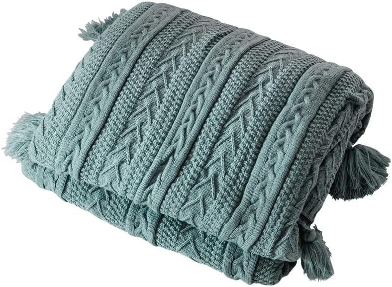 Blanket Comforter Knitted Tassel Sofa Nap Office Cover