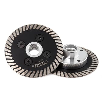 Diamond Mini Turbo Cutting Blades with Removable Flange 5/8-11 Diamond Carving Disc Saw Blade for Stone Granite