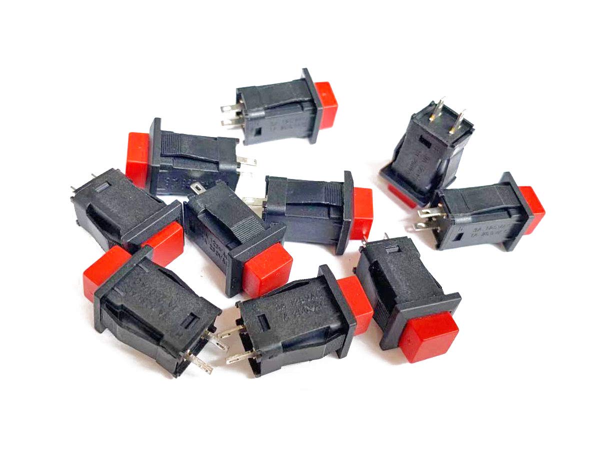 Latching Spdt Snapklik.com : Latching SPDT Push Button Switch AC 125V/3A 250V/1A DS ...
