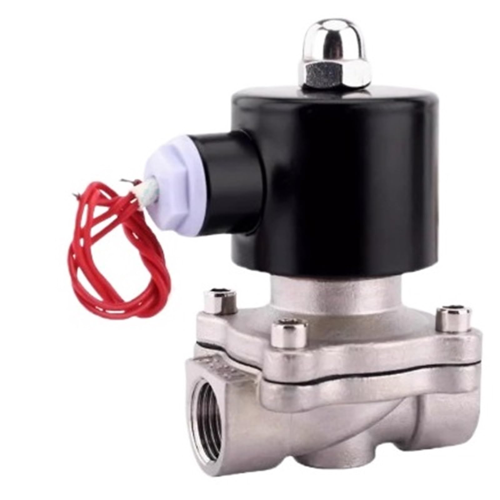 Électrovanne DN25 1 inch DC24V en acier inoxydable 304 pour eau et gaz