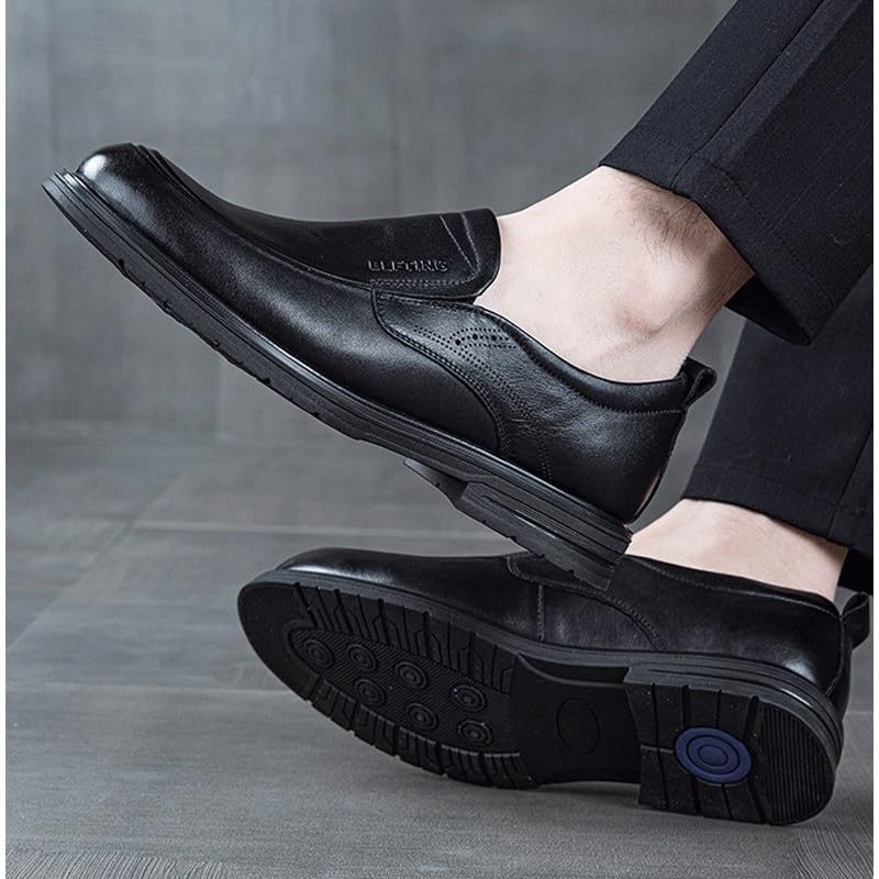 Men's Dress Loafers for Business Office & Casual Slip-On Shoes with Non-Slip Sole Mens Genuine Leather Dress Shoes Moccasins3