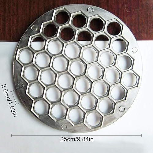 Miniatura 5 de ETSAMOR Pelmeni - Juego de moldes para hacer bolas de masa hervida para ravioles de acero inoxidable, juego de moldes de metal para empanada, prensa