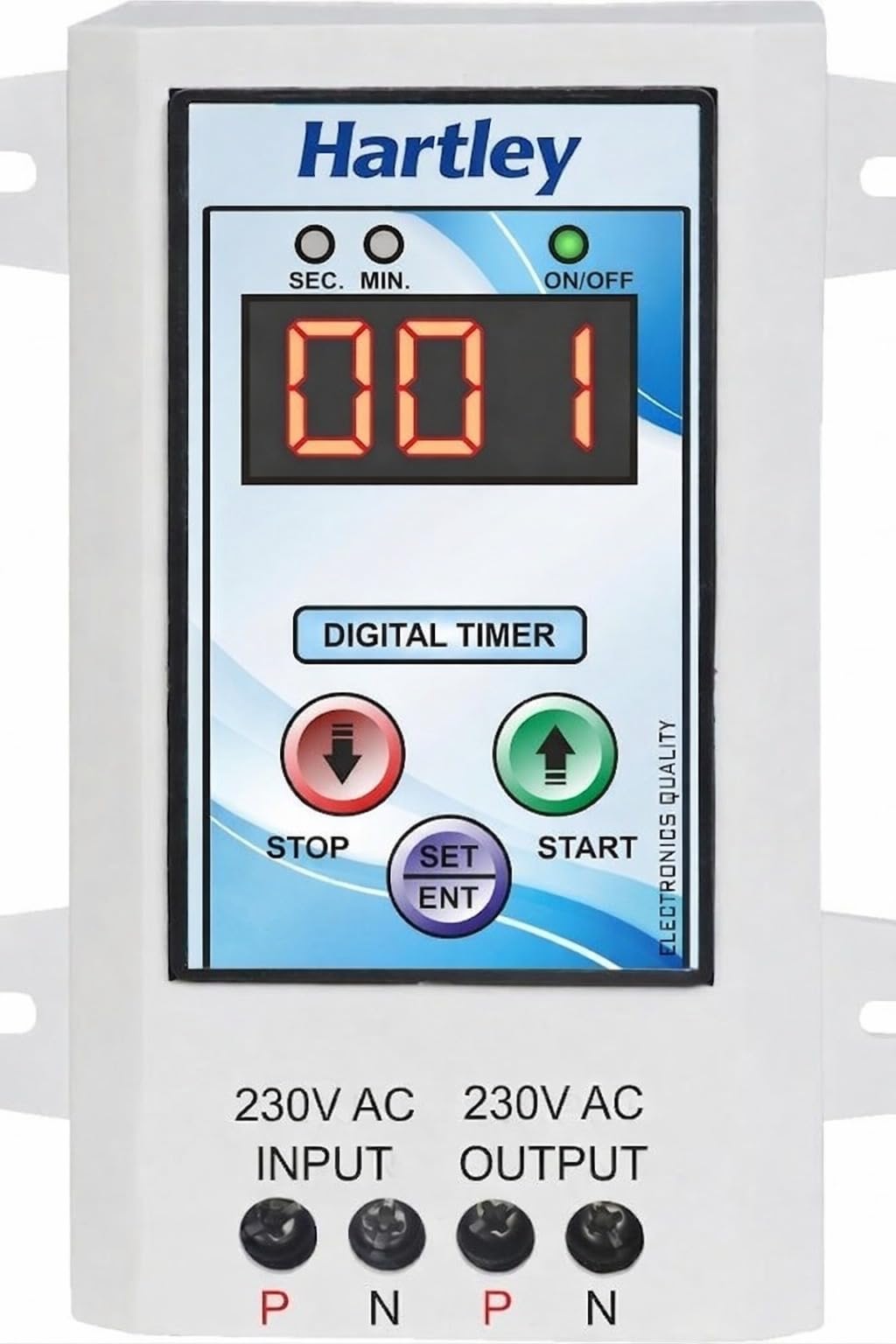 Hartley® Digital Cyclic Timer Switch Adjustable ON/Off Delay (Seconds/Minutes) for Fogger,Hydrophonics and Irrigation & Other cyclic (230V), Auto Stop Application Up to 1Hp/15A-image-8