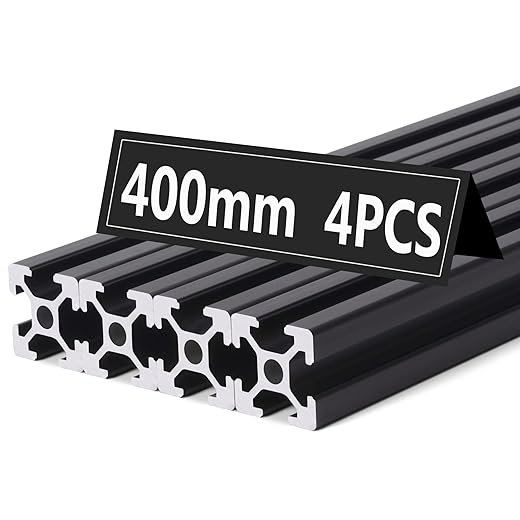 10PCS 59 inch T Type 2020 Aluminum Extrusion Profile European Standard Anodized Linear Rail Guide for 3D Printer Parts and CNC Machine