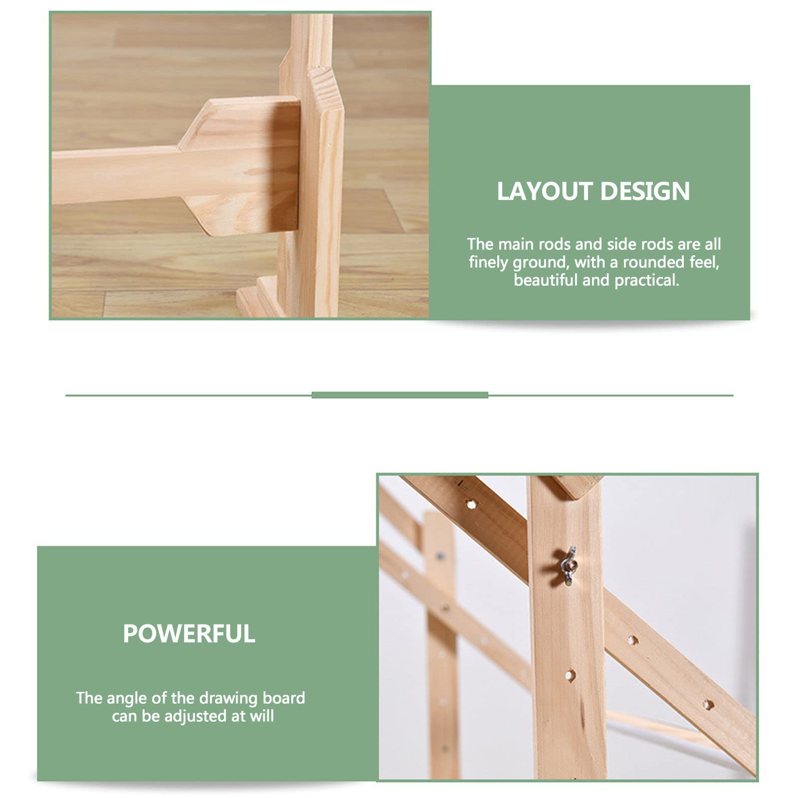 Telaio in legno per tela fai da te da 20-60 cm - Barre di supporto a strisce - Italia