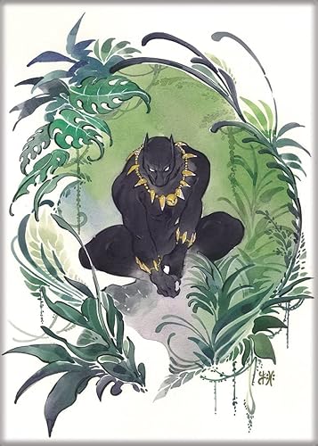 Ata-Boy Marvel Comic Covers Marvel Voices Momoko Var Black Panther - Imán de 2.5 x 3.5 pulgadas para refrigeradores y casilleros