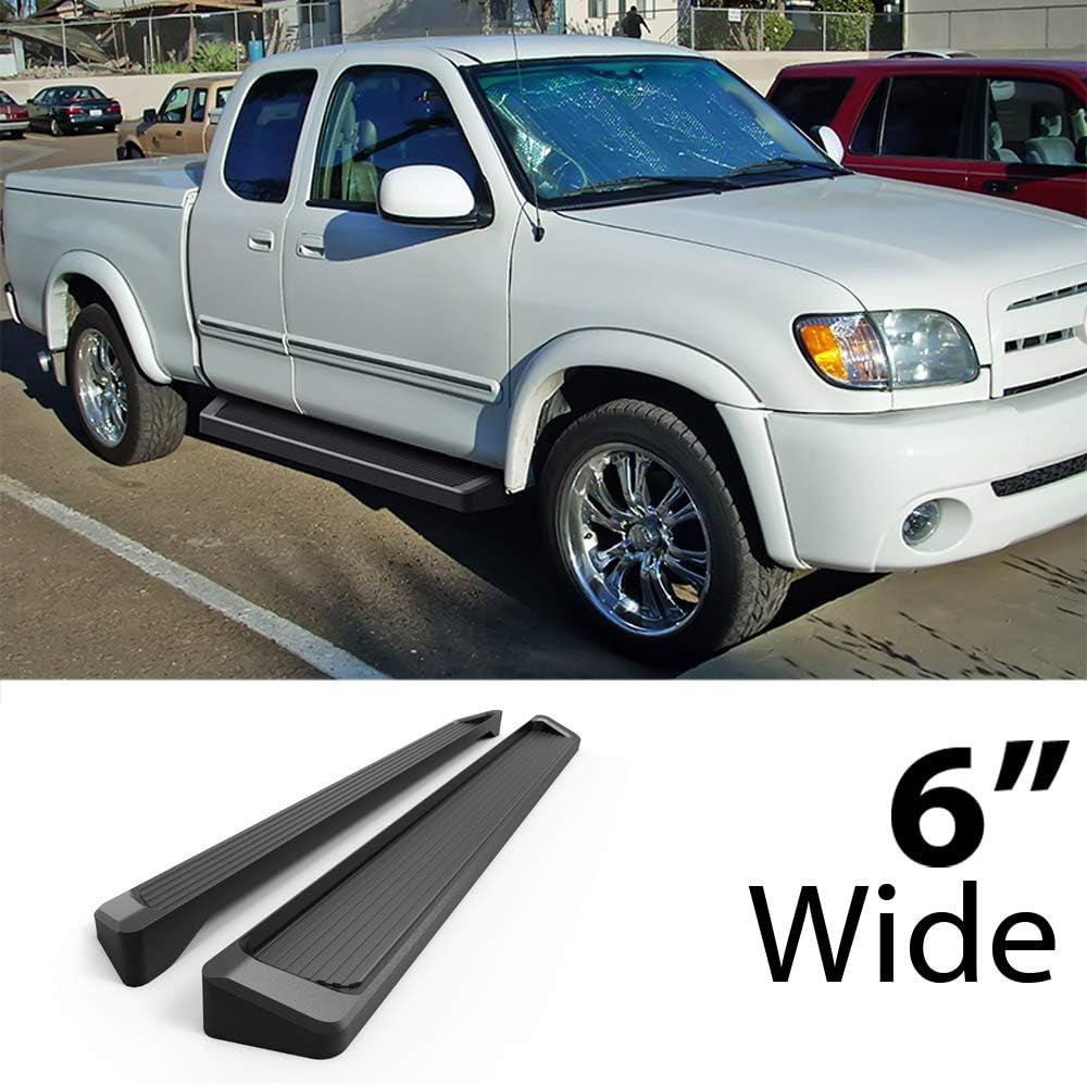 for 2000-2006 Tundra Access Cab Pickup 4-Door (Nerf Bar | Side Steps) 6" Black Eboard Running Boards