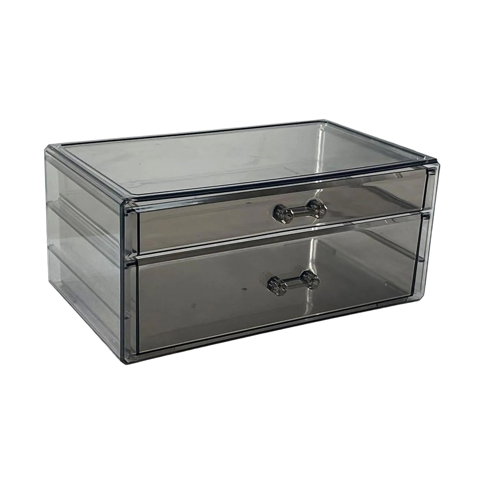 CAZSTYK Makeup Accessories Storage Box Space Saving Jewelry Organiser with Multiple Compartments for Easy Access Bathroom Countertop Organiser
