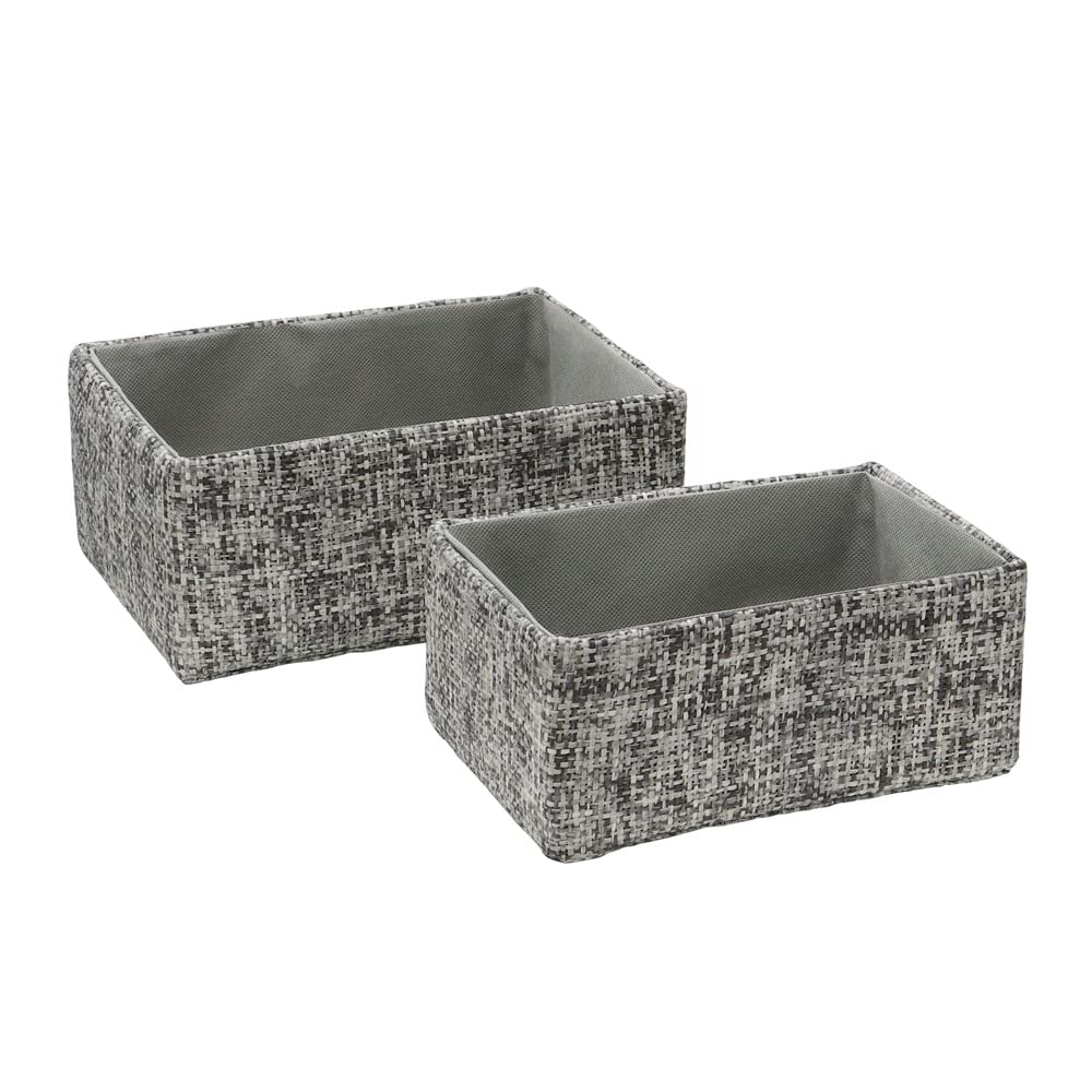 Jvl Homewares Jvl Urban Rectangular Paper Storage Basket 2 Pack