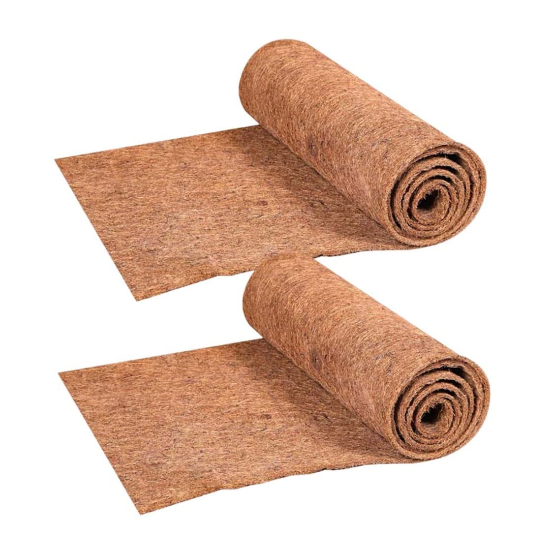 Gemuseeee 30X100cm Coconut Fiber Mat Coconut Hanging Basket Liners Planter Coir Liner Sheets For Indoor Outdoor 2Pcs Fiber Mat, Planter Liners, Mats For, Liner Rol