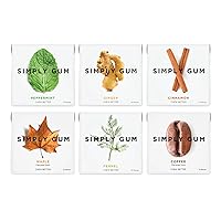 Vista 25 de SIMPLY Gum Canela, goma de mascar natural sin plástico, paquete de 12 (180 piezas) Vegano, Kosher, sin OMG, sin aspartamo y sin sorbitol