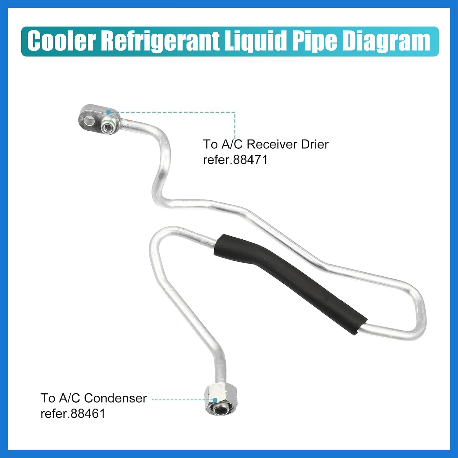 Cooler Refrigerant Liquid Pipe for Toyota Tacoma 1997-2004 A/C Refrigerant Hose Replace 88716-04103 8871604103 Auto Accessories