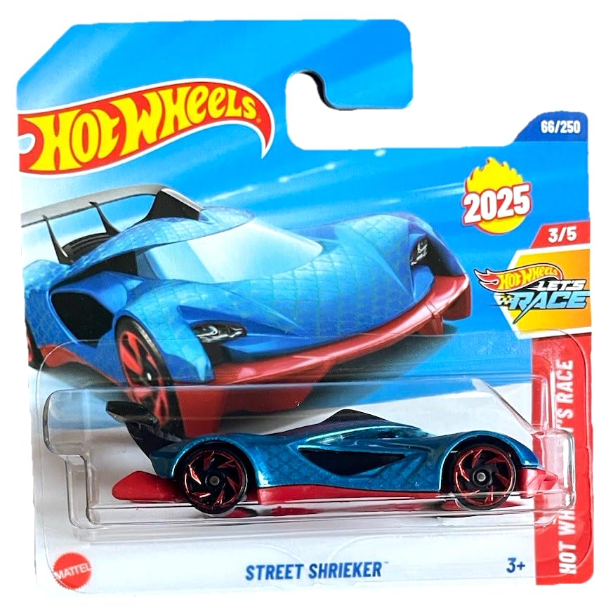 Amazon.com: Hot Wheels Street Shrieker [Blue] Let's Race 3/5, New