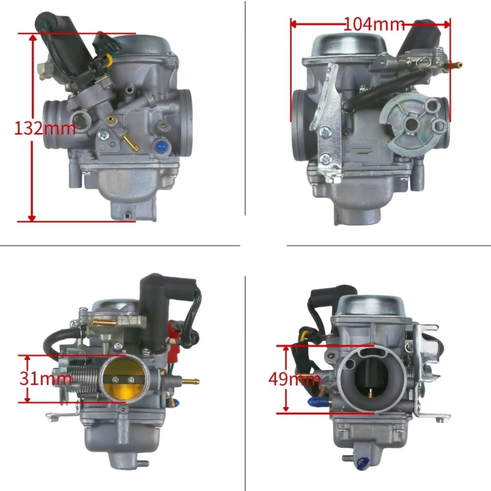 Carburador Scooter Compatible Con CN 250 Para CN250 250cc 1986 1987 1988-2008 Carburador Motocicleta PD30J Carb 30 Mm Accesorios Piezas Repuesto E-Choke