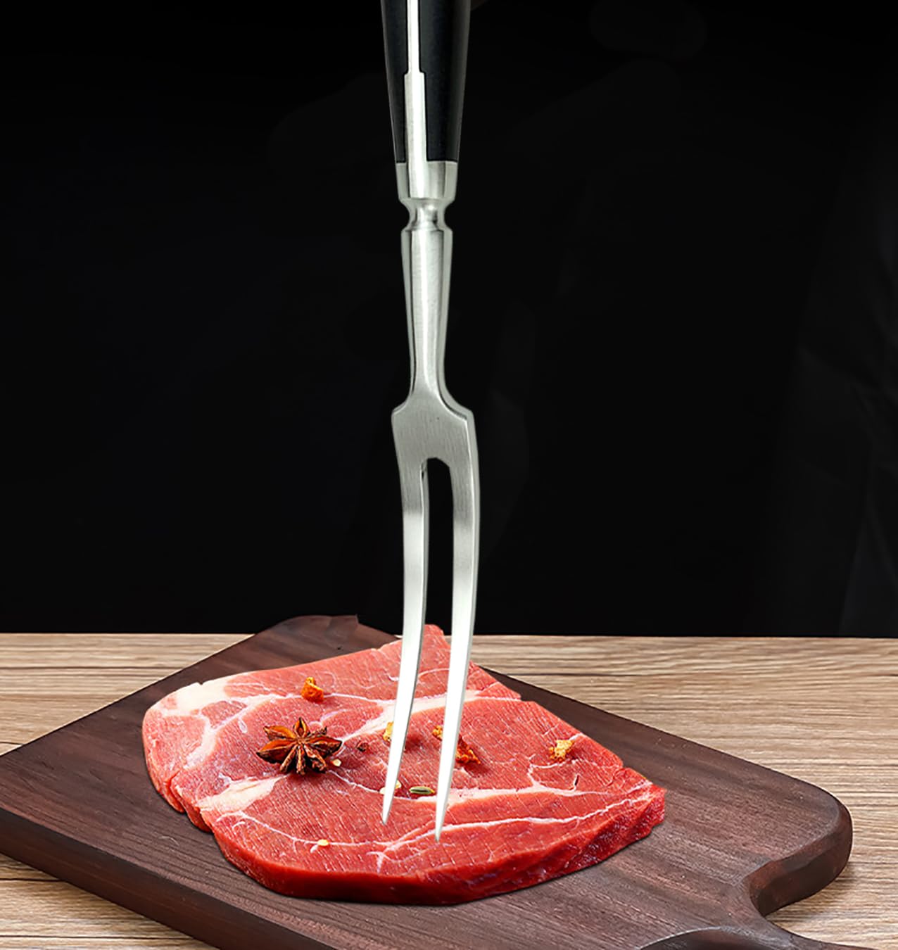 Fourchette à viande incurvée en acier inoxydable 30,5 cm