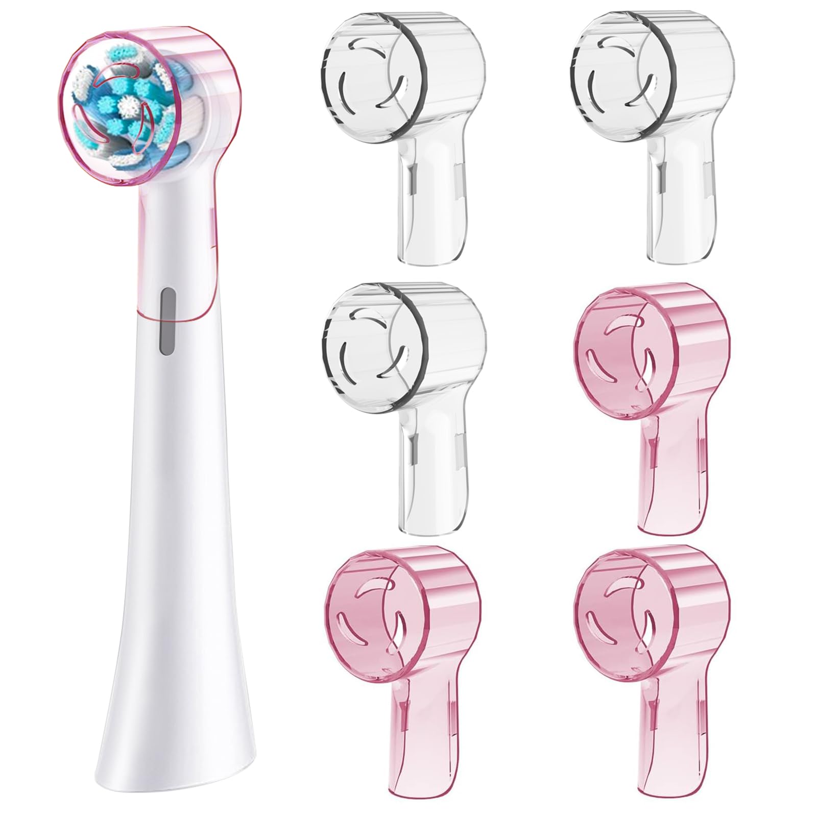 6 Pack Toothbrush Covers Compatible with Oral B iO Replacement Heads Toothbrush Cover Caps Compatible with Oral B
