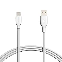 Amazon Basics Cavo di ricarica rapido da USB-C a USB-A 2.0 per telefoni Android, velocità 480 Mbps, certificato USB-IF, per Apple iPhone 16, 15, iPad, Samsung Galaxy, tablet, laptop, 1.8 m, bianco
