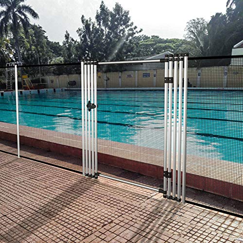 Coarbor Outdoor Mesh Safety Fence Gate Door For Pool Garden Chicken Poultry Fence Gate For Backyard Driveway Patio 6'X2.5' #TOP1