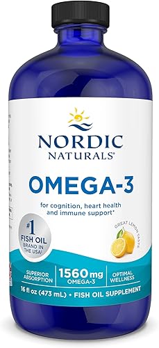 Omega 3 de Nordic Naturals fomenta la cognición salud cardíaca y el sistema inmunológico 1686 16 onza Natural 1 1