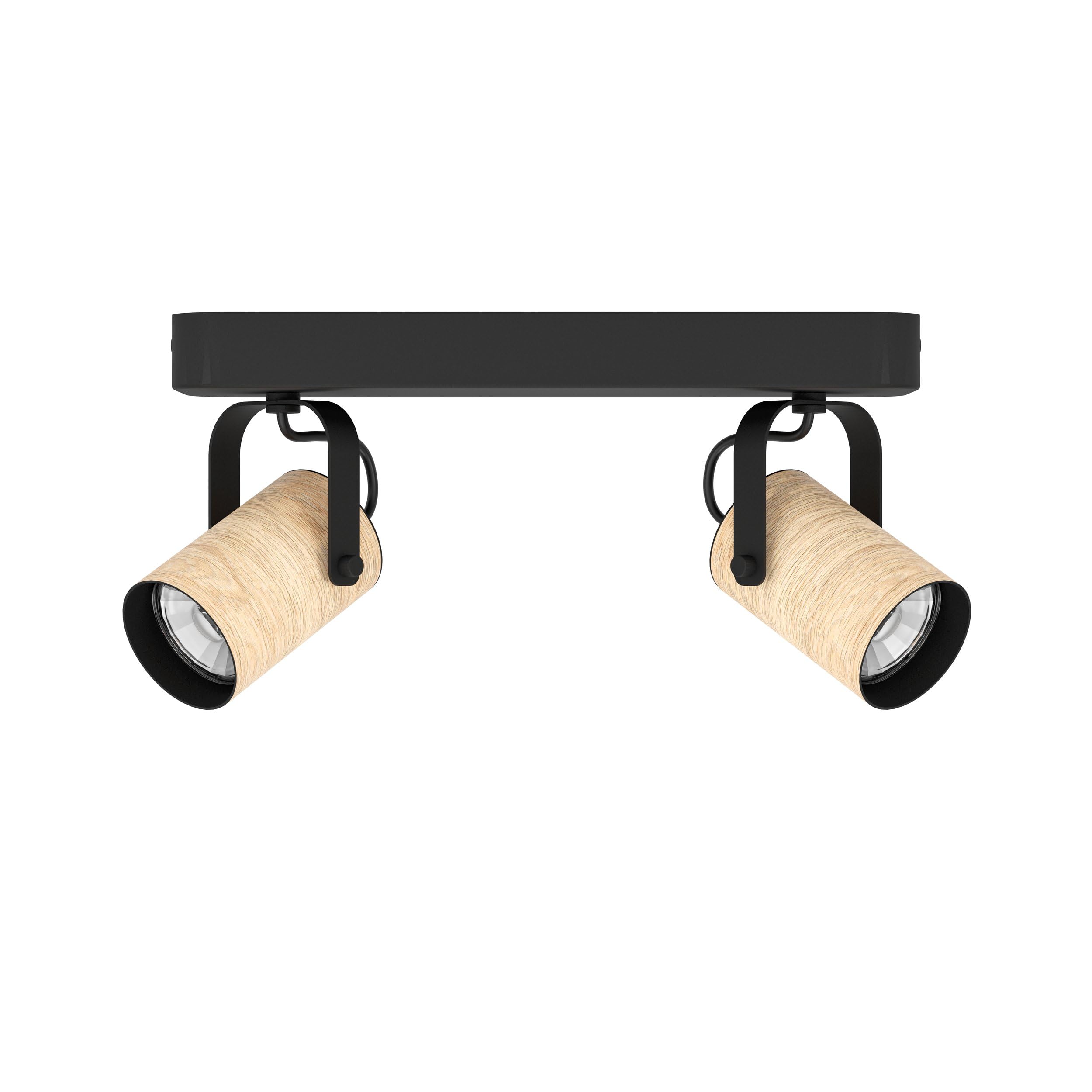 Eglo Rail spot LED Cayuca, rampe de 2 spots orientables, barre de spots