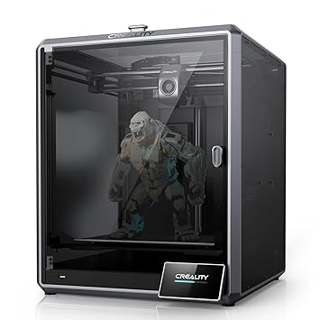 Creality K1 MAX 3D Printer by 3IDEA | Upgrade with 600mm/s Printing Speed 300?C High-Temperature Nozzle Direct Extruder Hands-Free Auto Leveling Dual Z Axes Stable Cube Frame 8.66x8.66x11.02in