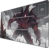 Vista 16 de Tapete de juego de cartas coleccionables AI Painting – Tapete de juego MTG con zonas, 24 x 14 pulgadas, tapete de juego MTG de alta calidad – El