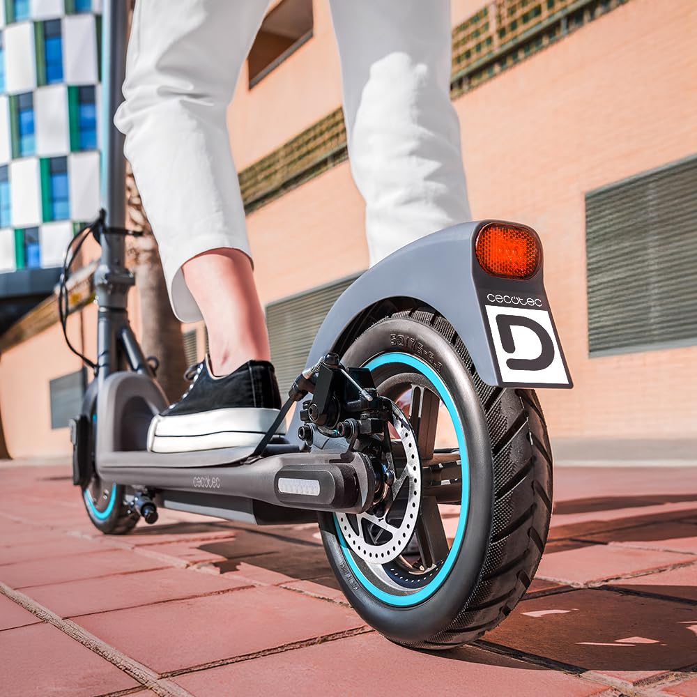 Cecotec Trottinette Électrique Homologuée avec App et Support pour Téléphone Bongo D20E Connected, Puissance Max 500 W, jusqu'à 20 km d'Autonomie, Frein à Disque Arrière et E-ABS, Légère 12,2 kg