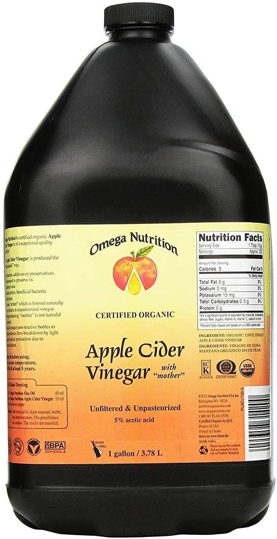 Omega Nutrition Apple Cider Vinegar, 3.78 Ounce