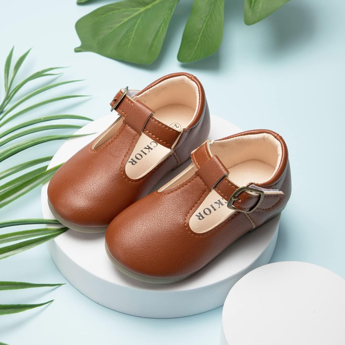 Meckior Toddler Little Girl Mary Jane Dress Shoes Ballet Flats for Girl Party School Shoes Bowknot Princess Shoes - Image 8