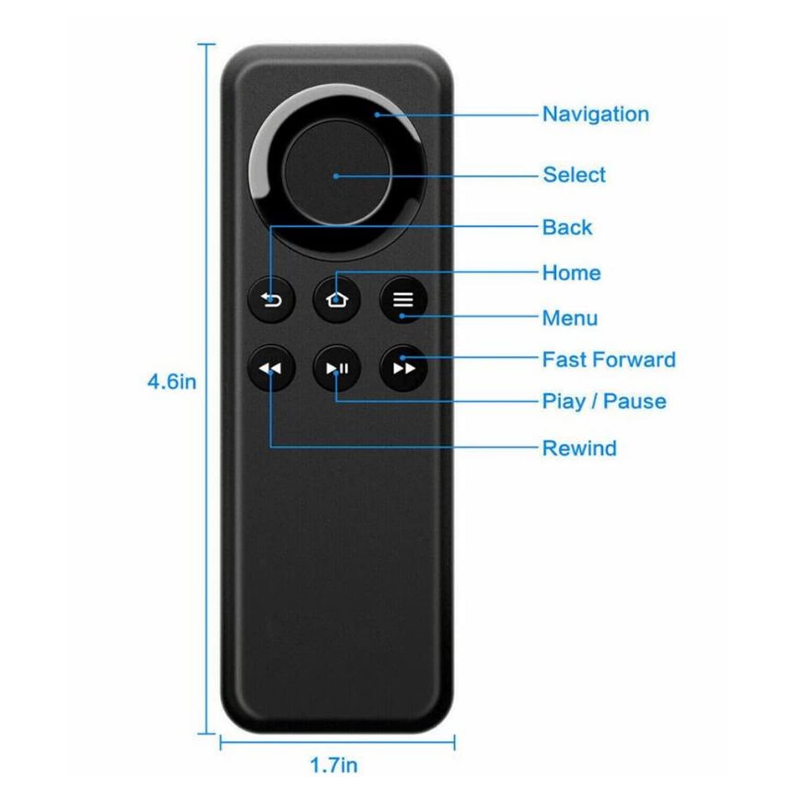 Sxhlseller Telecomando TV, Telecomando Universale, Sostituzione Telecomando Intelligente Senza Fili Bluetooth, Distanza Telecomando 8 M per TV Box per TV Stick