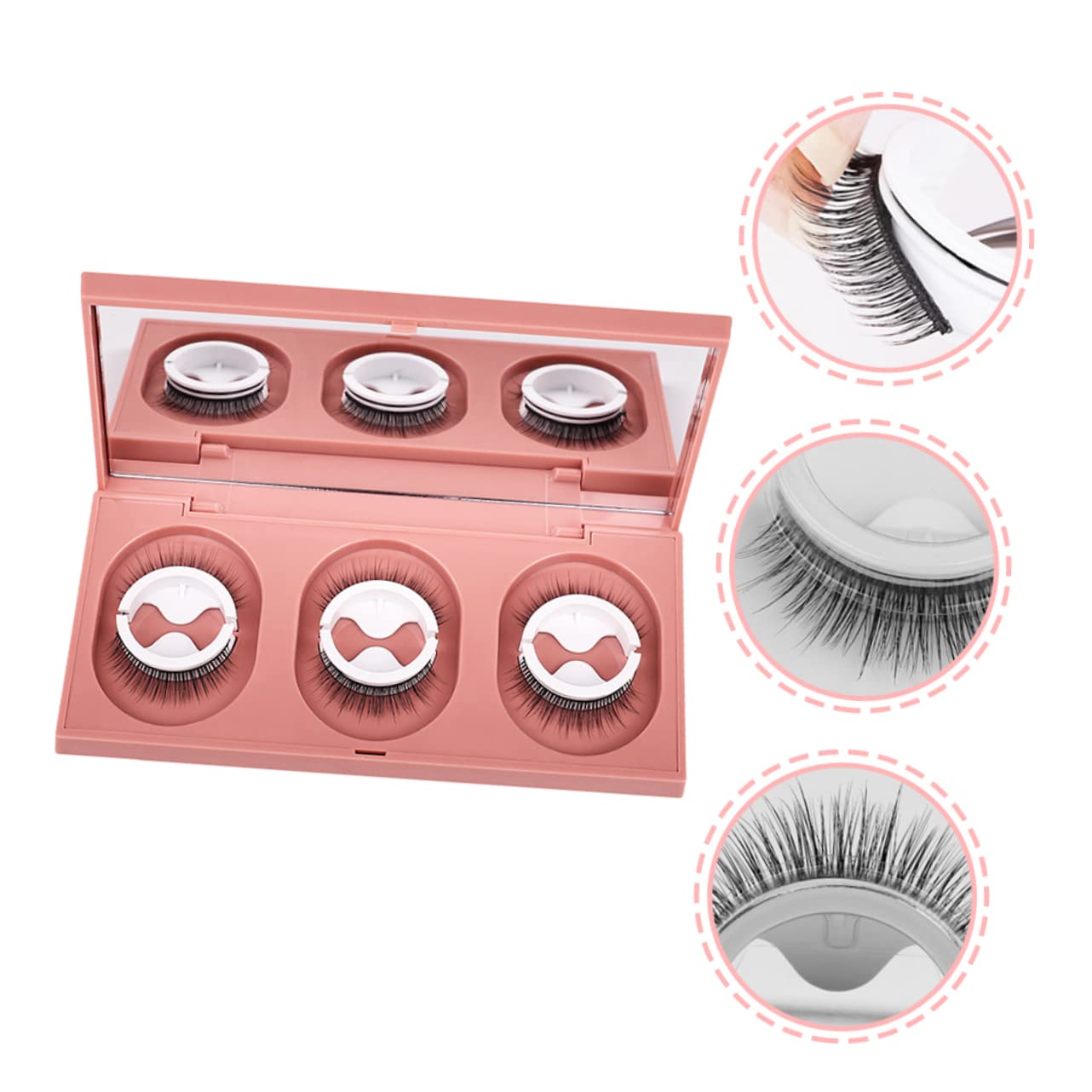 MAGICLULU 3 Set Di Ciglia Finte Soffici Autoadesive Dallaspetto Naturale Colla Per Donne Feste Uso Quotidiano Strisce Di Ciglia Sfuse Facili Da Applicare E Durature 3 Paia*3
