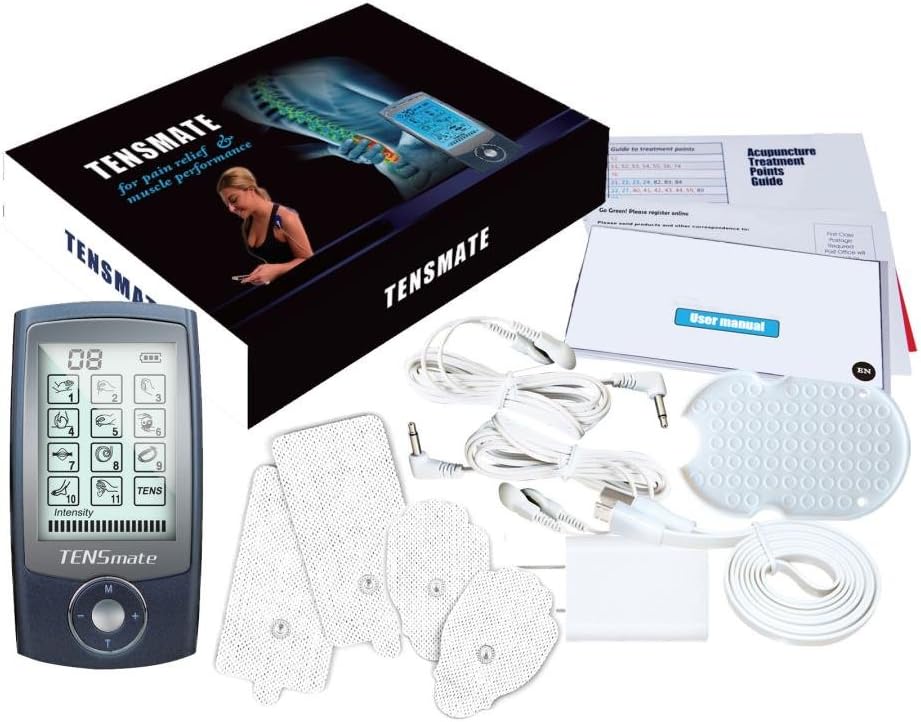 Tensmate 12 Mode Massager for Pain Relief and FDA Approved Tens Unit Muscle Performance