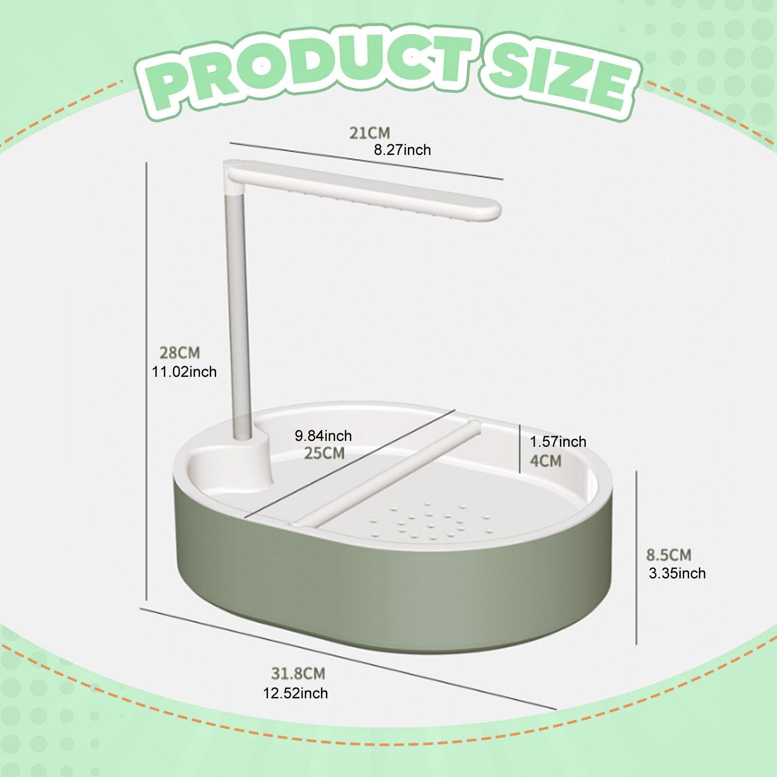 Ducha para loros con 26 salidas de agua, bañera automática para pájaros, suministros USB multifunción con bomba de 5 W, bañeras para pájaros para cockatiel, amigos, tortolitos, verde