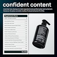 Vista 5 de Champú orgánico para pérdida de cabello Champú para el crecimiento del cabello de 8.45 onzas líquidas para adelgazar el cabello y la caída