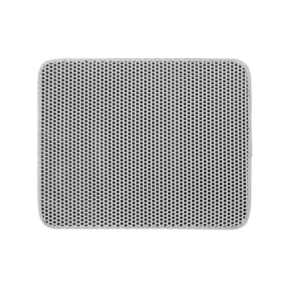 Cat Litter Mat Large Size Pet Toilet Trapping Double Layer Cats Box Pad Product(Grey,B-40X50CM)