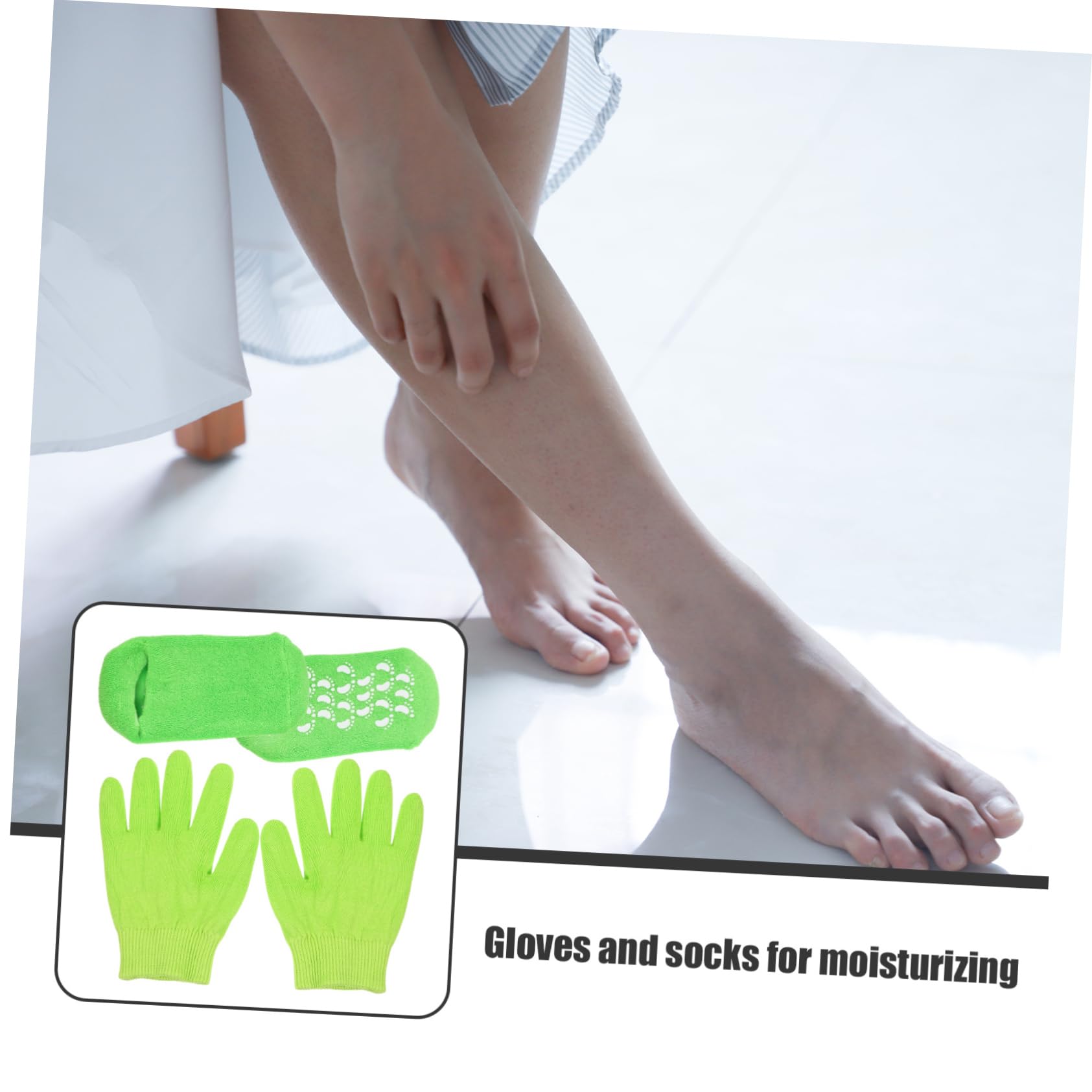 HAPINARY Moisturizing Gloves Socks Set for Women Foot Gloves Hand and Foot Care Kit