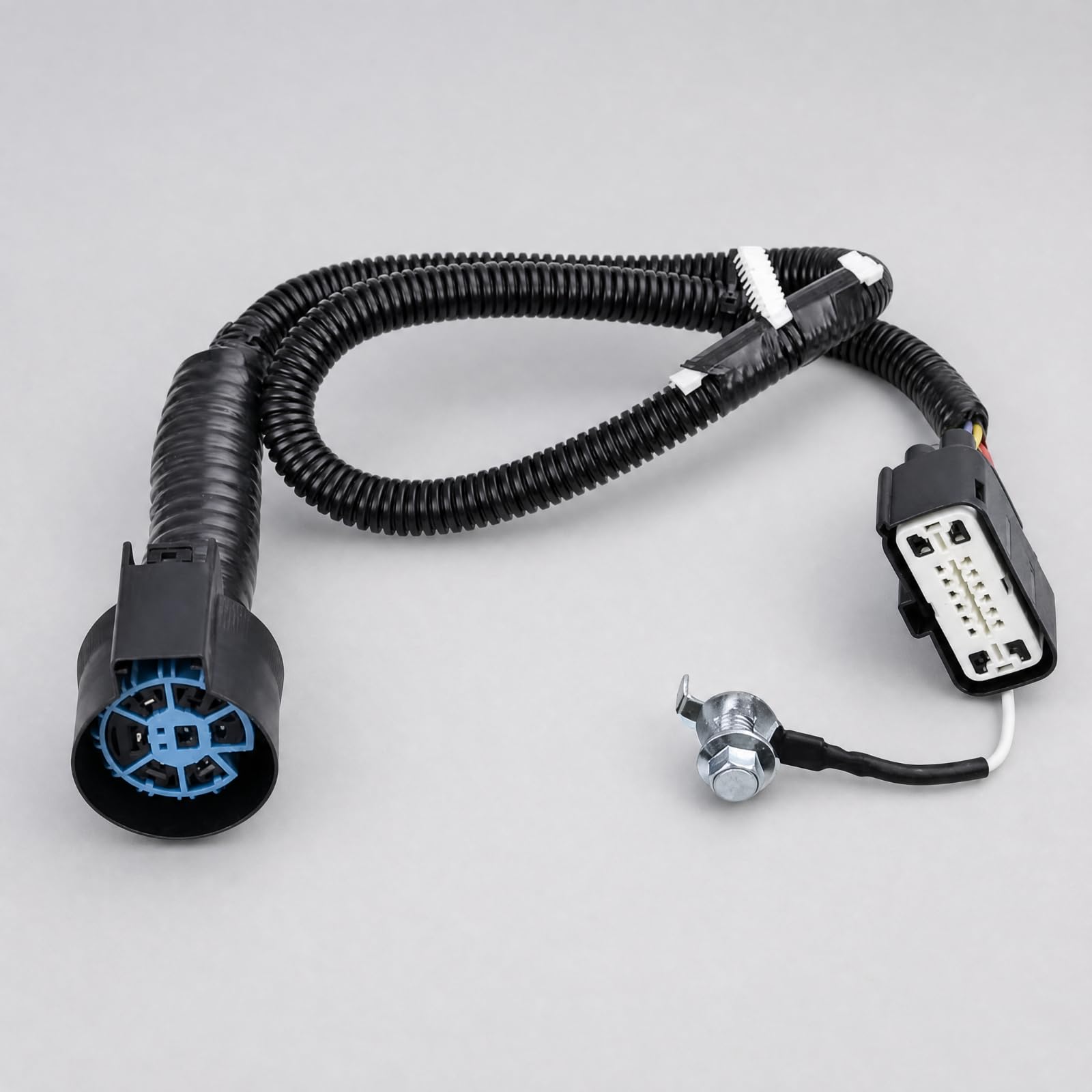 Harilla Conector Remolque 7 Vías Seguro, Arnés Cableado con Conectores Remolque, Flexible, Arnés Cableado con Cable conexión a Tierra a Tierra