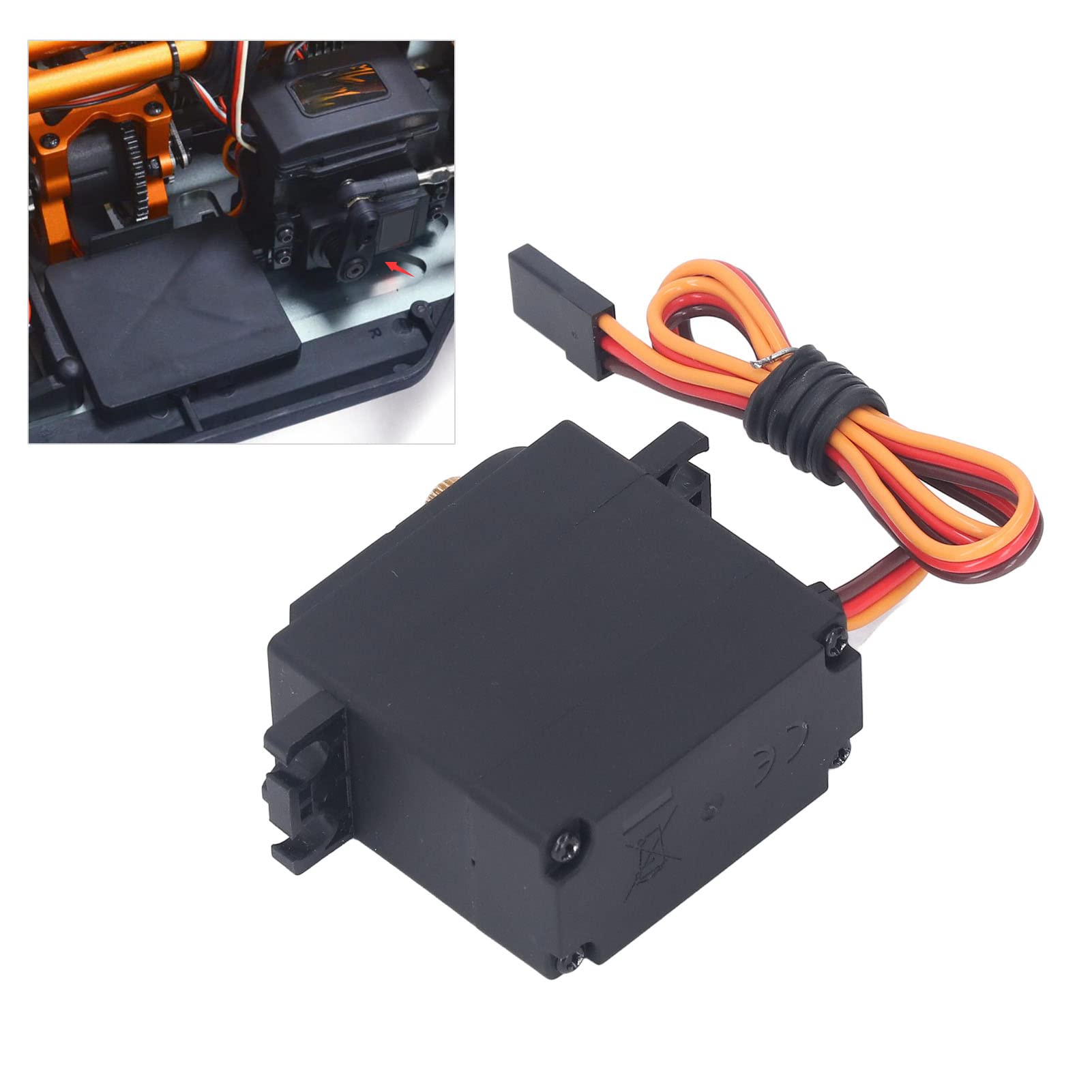 Motore Coreless con Coppia Elevata da 15 Kg, Ingranaggio in Rame e Plastica, Peso Leggero, Coppia Elevata, per Auto RC ZD Racing 1/7