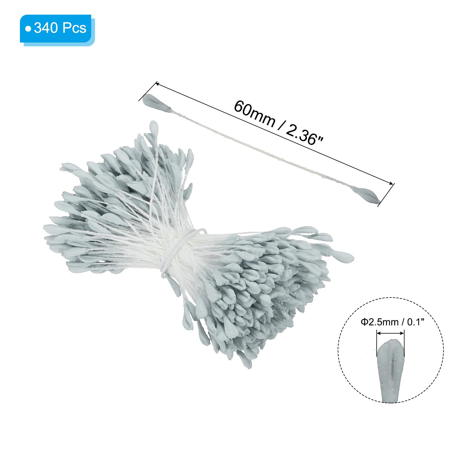 PATIKIL 2.5mm Double Heads Flower Stamen - Image 2