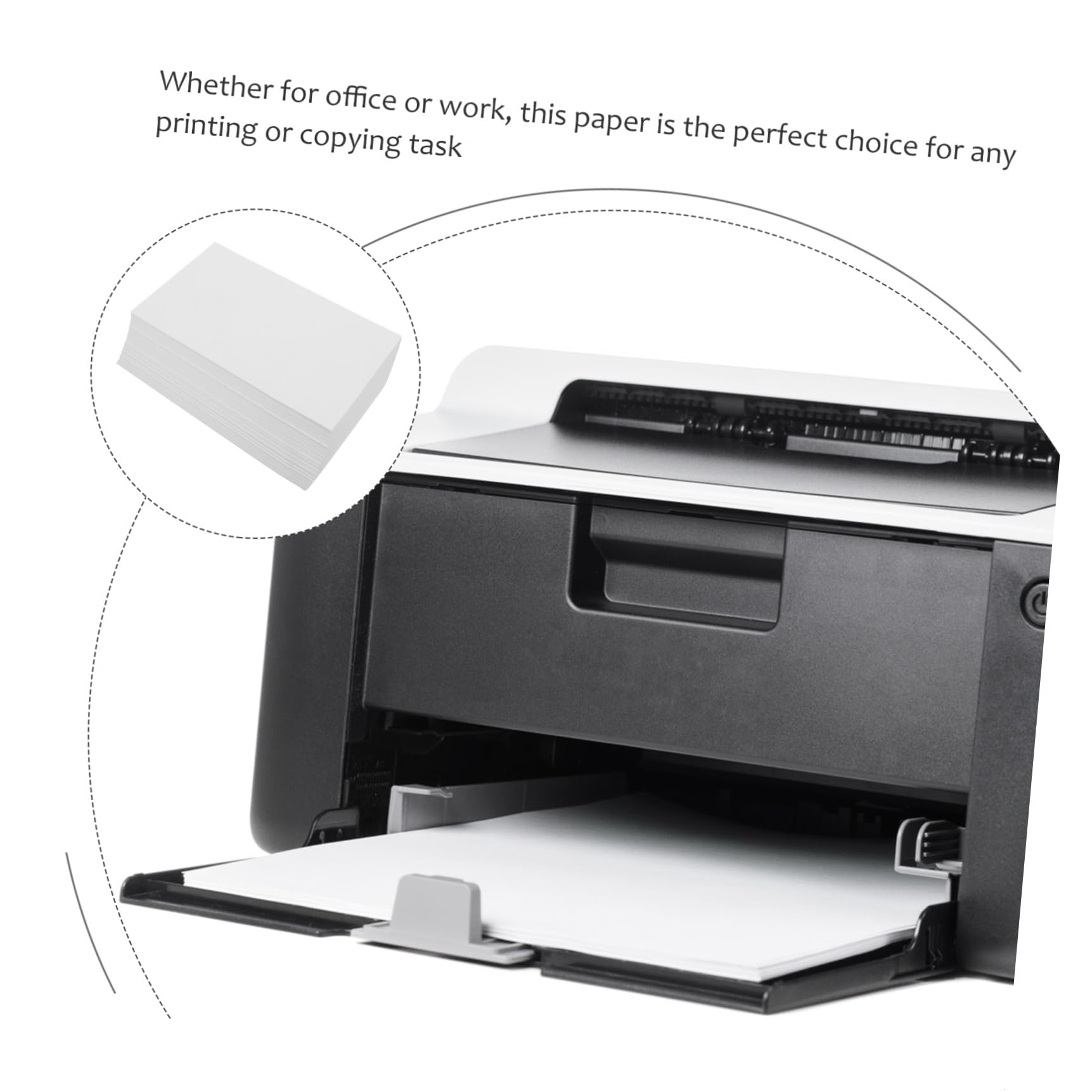 500 Blatt Weißes Bastelpapier und Papier zum Bedrucken Dickes Papier für Bastelarbeiten Multifunktionspapier für Büro und Scrapbooking