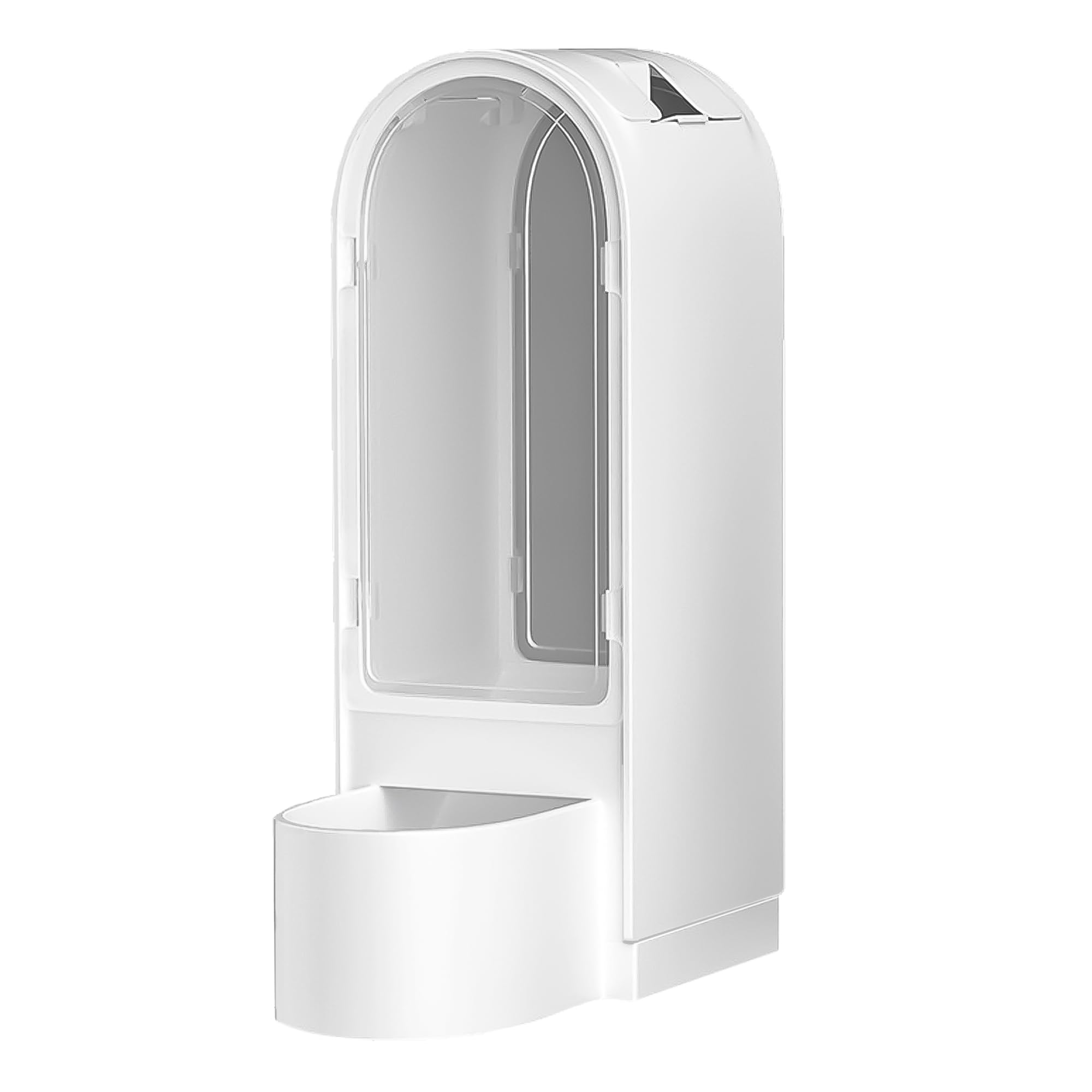 Hamsters Feeder Small Animals Automatic Dispenser Acrylic Clear Pet Feeding Device for Dwarf Hamster